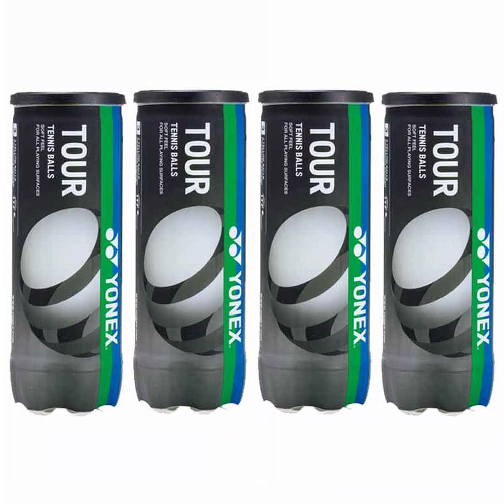Buy Tennis Balls online at Best Prices in India - Sports Galaxy - Online Sports Store in India Yonex Tour Tennis Ball (4 Cans of 3-Ball)