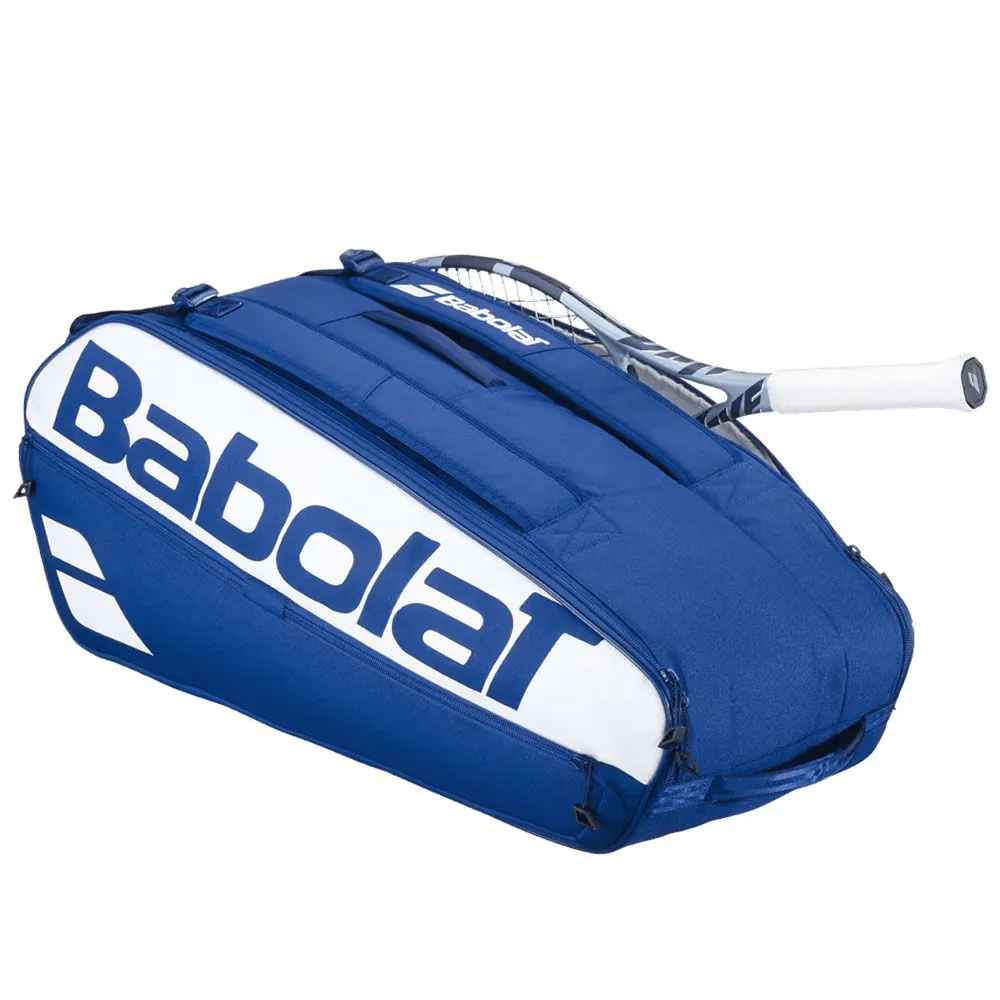Babolat Court L Tennis Bag - 9 Racquet Capacity, 65L Eco Recycled PET with Two Main Compartments - Blue - Sports Galaxy - Online Sports Store in India Babolat Court L Tennis Bag - 9 Racquet Capacity, 65L Eco Recycled PET with Two Main Compartments - Blue - Image 3