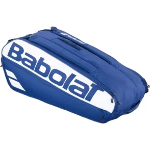 Babolat Court L Tennis Bag - 9 Racquet Capacity, 65L Eco Recycled PET with Two Main Compartments - Blue