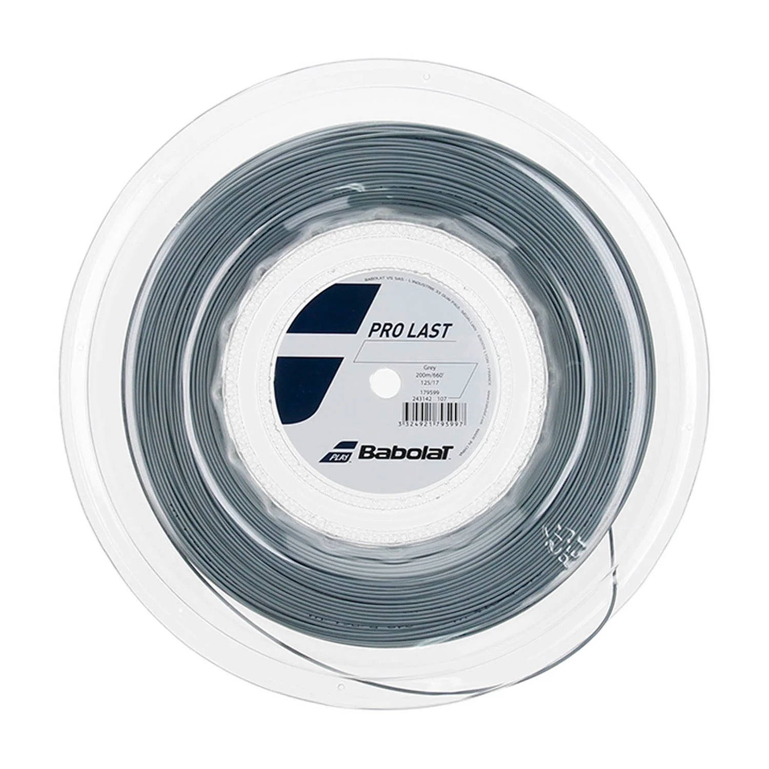 Sports Galaxy - Online Sports Store in India - Sports Galaxy - Online Sports Store in India Babolat Pro Last string 12m Grey – Cut From Reel | Set of 5 strings
