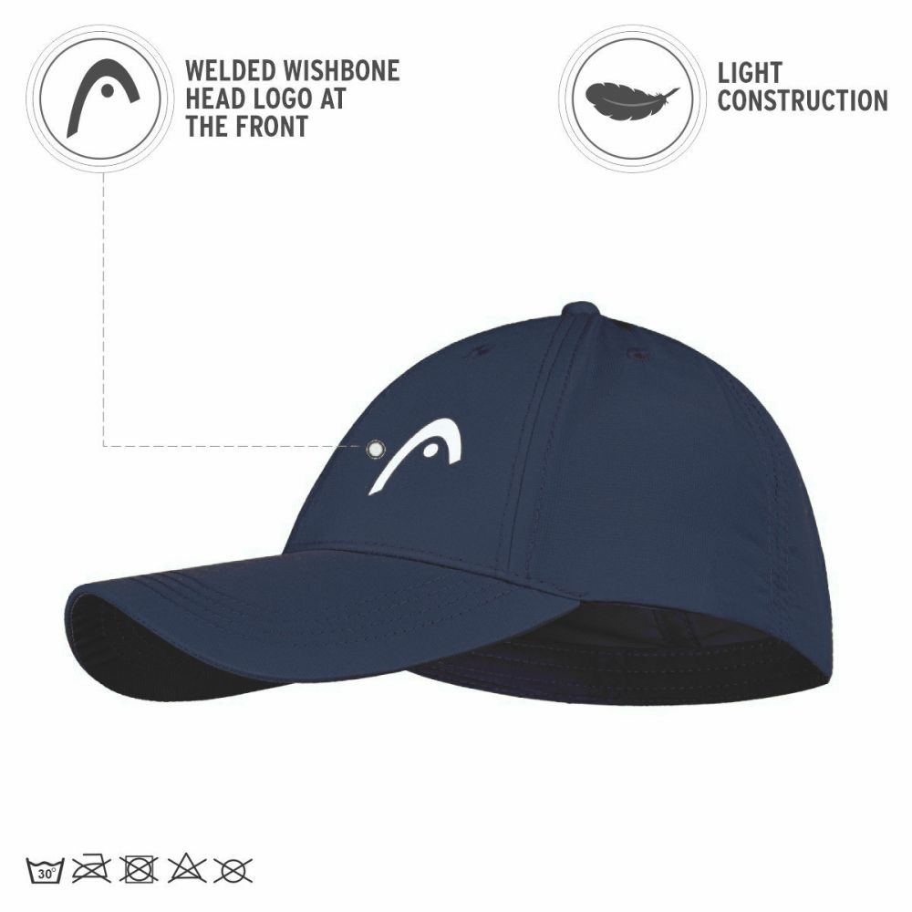 HEAD TOUR CAP (Navy) - Sports Galaxy - Online Sports Store in India HEAD TOUR CAP (Navy) - Image 3