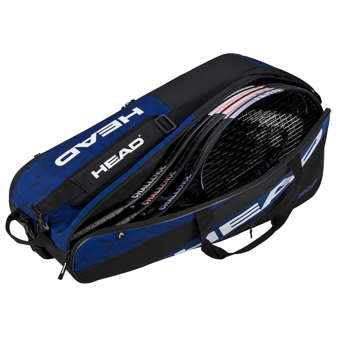 Head Team Racquet Tennis Bag L (Blue/Black) - - Sports Galaxy - Online Sports Store in India Head Team Racquet Tennis Bag L (Blue/Black) - - Image 5
