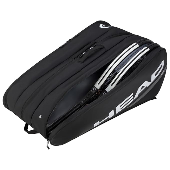 HEAD Tour Racquet Bag XL BK - 12 Racquet Tennis Kitbag - Sports Galaxy - Online Sports Store in India HEAD Tour Racquet Bag XL BK - 12 Racquet Tennis Kitbag - Image 3