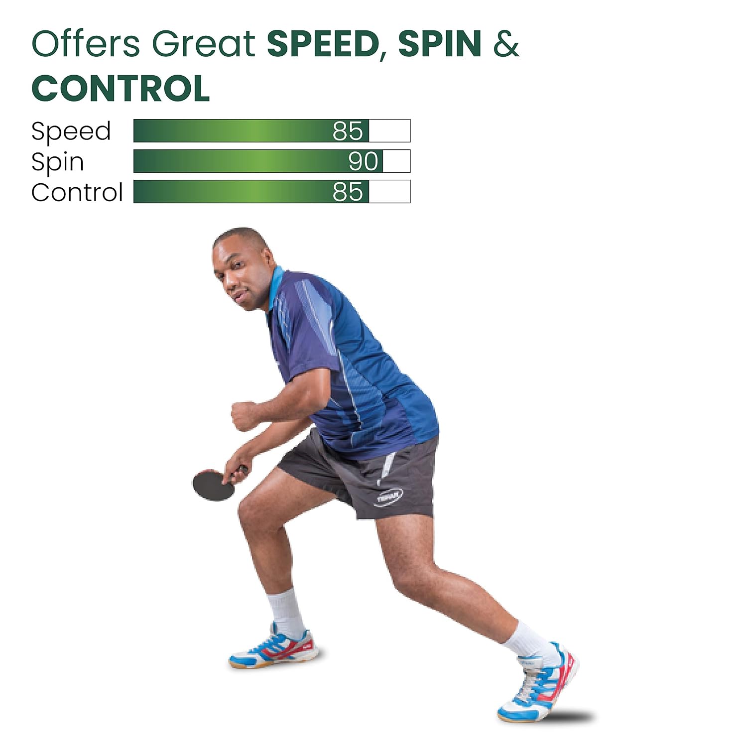 STAG POWER DRIVE PLUS Table Tennis Racquet | Lightweight Paddle for Superior Grip and Control - Sports Galaxy - Online Sports Store in India STAG POWER DRIVE PLUS Table Tennis Racquet | Lightweight Paddle for Superior Grip and Control - Image 4