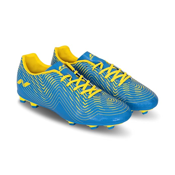 Nivia Encounter 8.0 KIDS Football Shoe (Blue/Yellow)