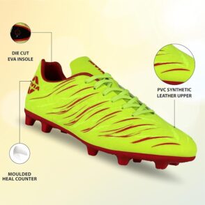 Nivia Carbonite 6.0 Football Shoes Kids (SULPHUR GREEN)