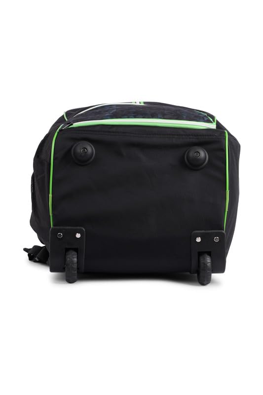 SG JAFFA 2.0 DUFFLE WHEELIE KITBAG - Black/GREEN - Sports Galaxy - Online Sports Store in India SG JAFFA 2.0 DUFFLE WHEELIE KITBAG - Black/GREEN - Image 4