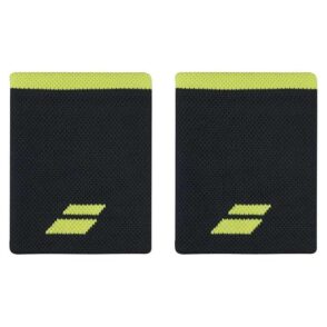 Babolat Logo Jumbo Wristband Grey/Aero, Black – Superior Sweat Control