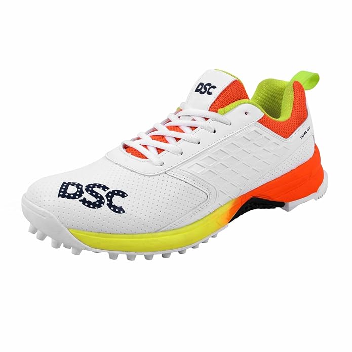 DSC JAFFA GT Cricket Shoes – (Lime/Orange) - Sports Galaxy - Online Sports Store in India DSC JAFFA GT Cricket Shoes – (Lime/Orange) - Image 5