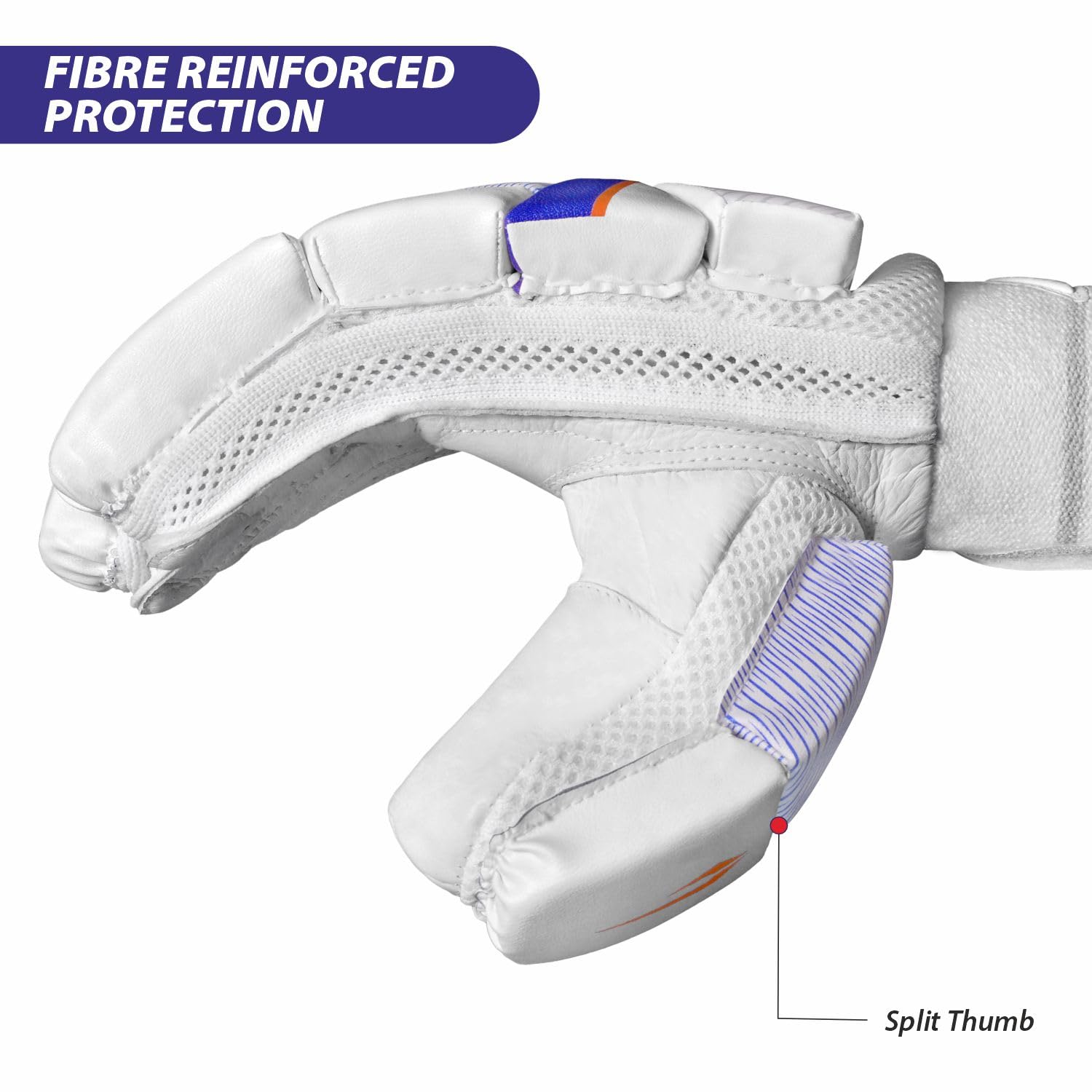 DSC Leather Heat Batting Gloves - Sports Galaxy - Online Sports Store in India DSC Leather Heat Batting Gloves - Image 3