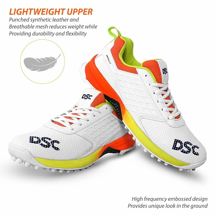 DSC JAFFA GT Cricket Shoes – (Lime/Orange)
