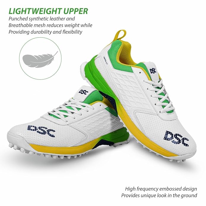 DSC JAFFA GT Cricket Shoes – (Yellow/Green)