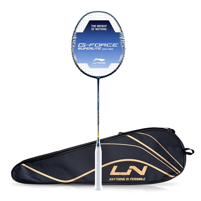 Sports Galaxy - Online Sports Store in India - Sports Galaxy - Online Sports Store in India Li-Ning G-FORCE 6900 SuperLite Badminton Racket 5U/G6 – 79g , Navy