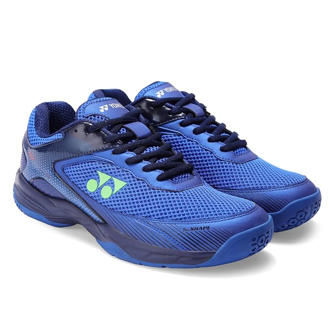 Yonex HY ULTRA I Badminton Shoes HYPER BLUE LIME – Non Marking, Hexagrip