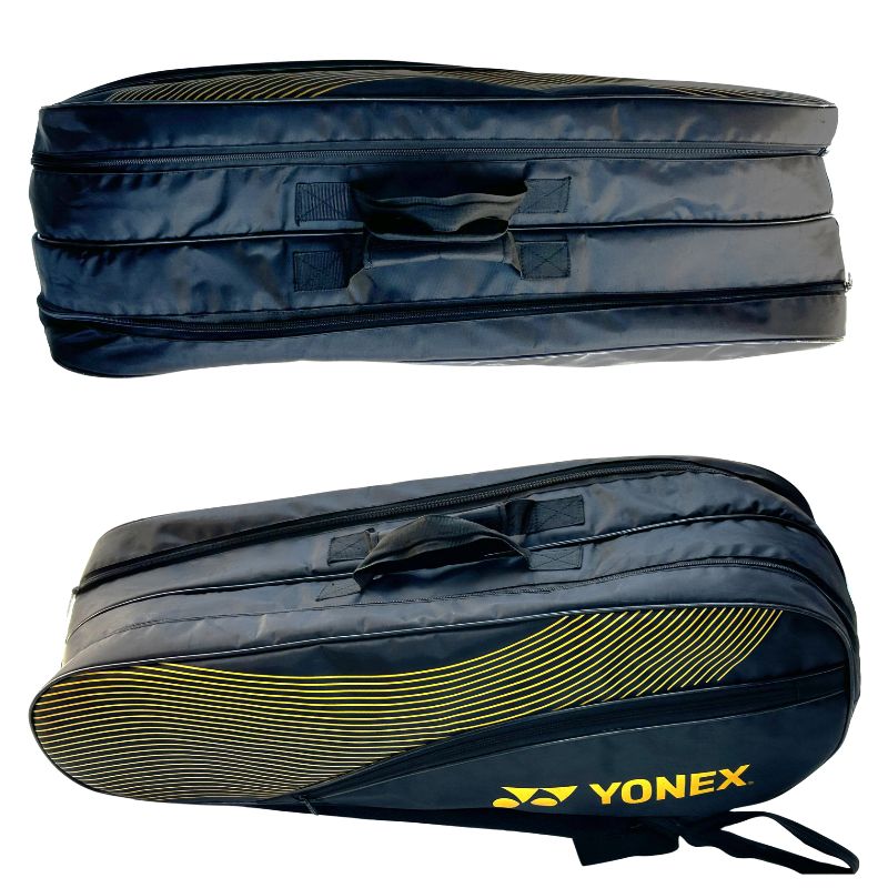 Used Yonex Black and Yellow Kitbag – 2 Compartments with Front Zip Pocket | 6-Racket Holder - Sports Galaxy - Online Sports Store in India Used Yonex Black and Yellow Kitbag – 2 Compartments with Front Zip Pocket | 6-Racket Holder - Image 6