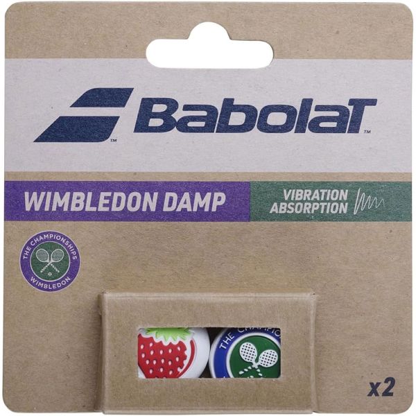 Sports Galaxy - Online Sports Store in India - Sports Galaxy - Online Sports Store in India Babolat WIMBLEDON X2 Vibration Dampener - Tennis Racket Dampener Pack of 2 with Rubber Compound