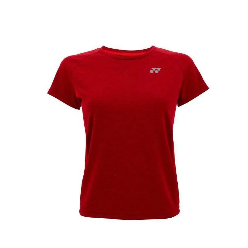 Yonex Badminton Round Neck j150 T Shirt Girls Tomato