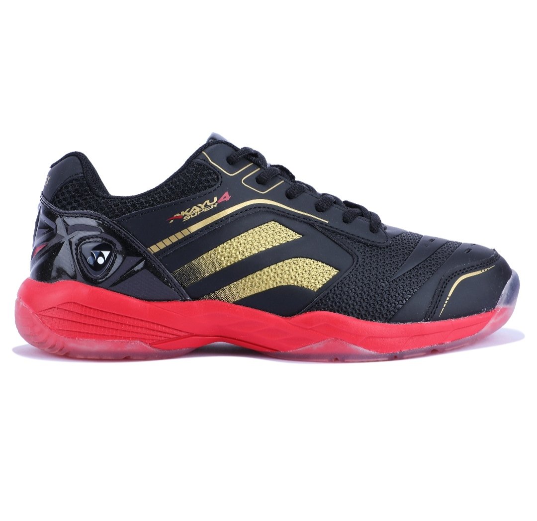 Yonex Akayu Super 4 - Black Bright Red Badminton Shoes