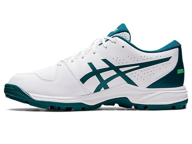 Asics Gel Peake 2 Cricket Shoes (White/Velvet Pine)