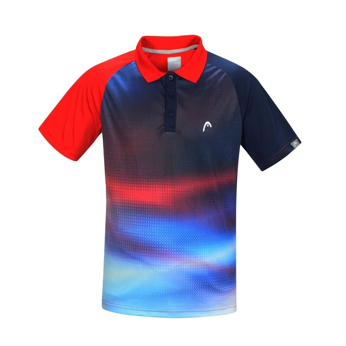 Head HCD-343 Tennis Men's T-Shirt – Royal Blue/Red
