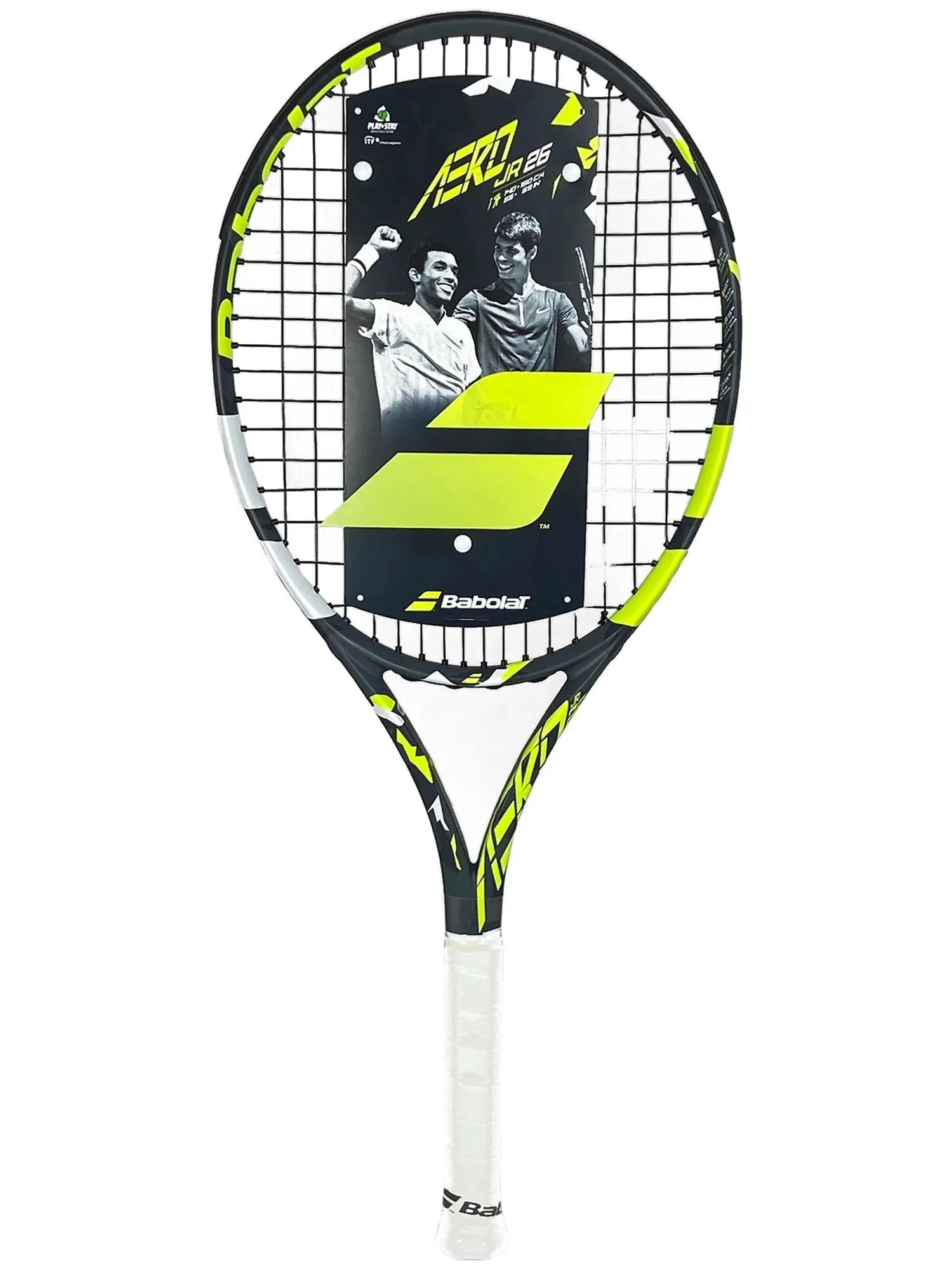 Babolat Aero Junior 26 Inch Tennis Racket (240g, Strung) — Perfect for Young Players