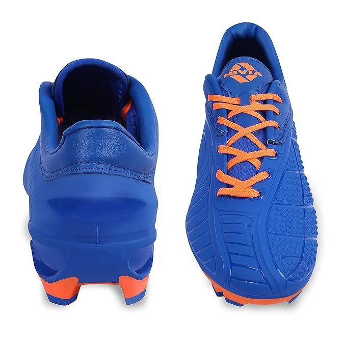 Nivia Dominator Football Shoe in Royal Blue and Orange