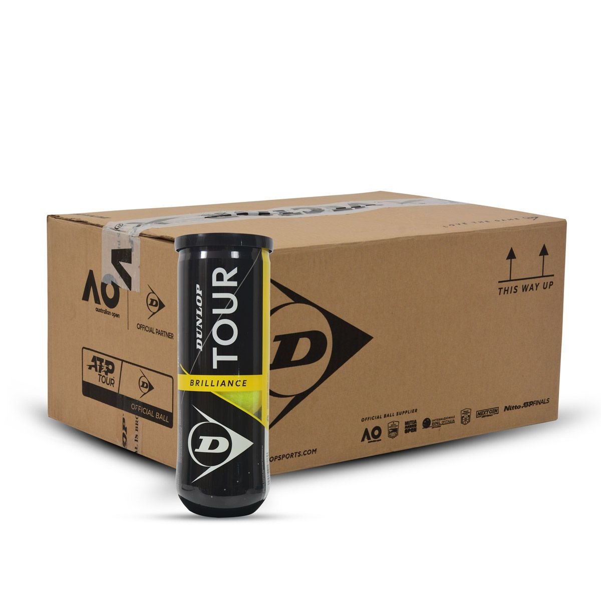 Dunlop TOUR Brilliance Tennis Balls (24 Cans)