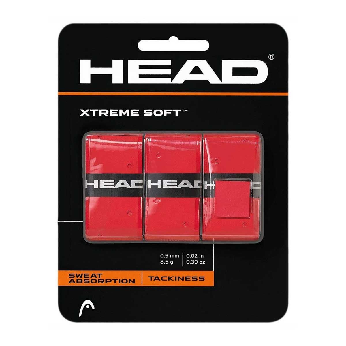 HEAD XTREME SOFT OVER GRIP (BLACK) - Set of 3