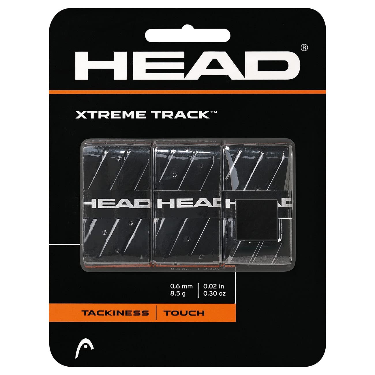 Head Xtreme Track Soft Over Grip Set of 3 Black