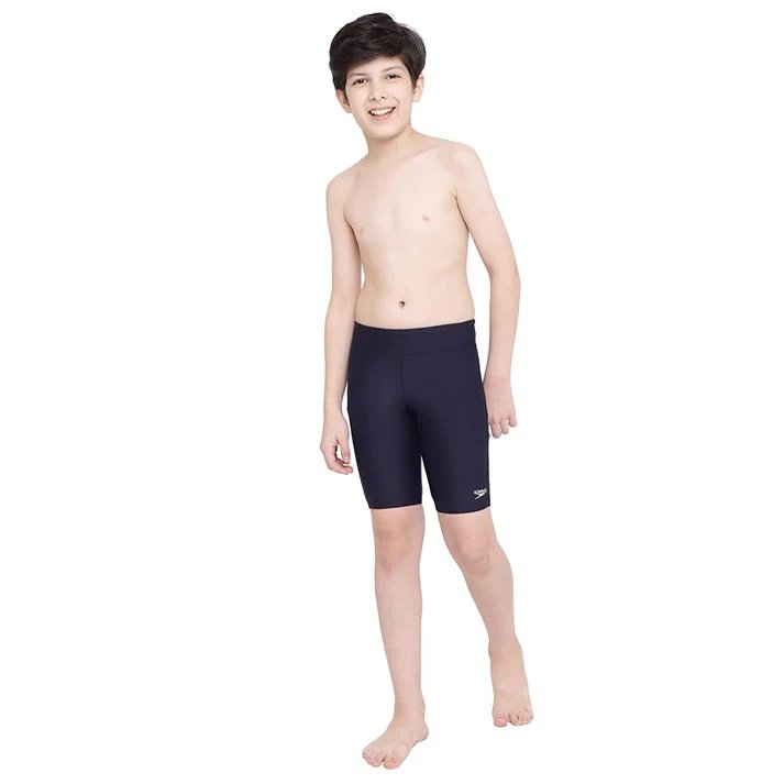 Speedo Jammer Solid Polyester - Boy True Navy/Spritz