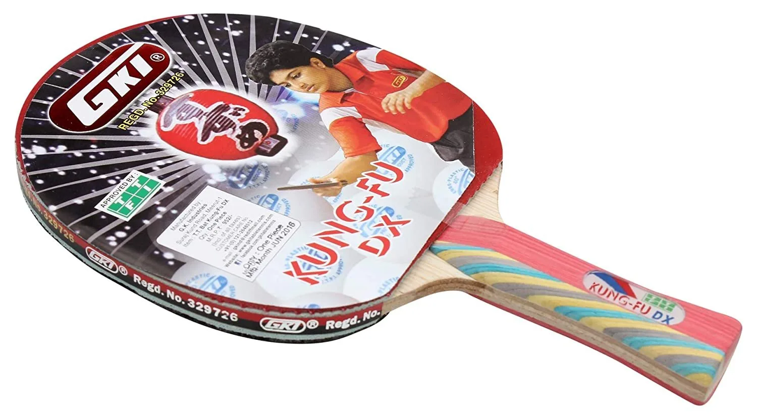 GKI Kung Fu DX Table Tennis Bat – High Control, Speed and Spin