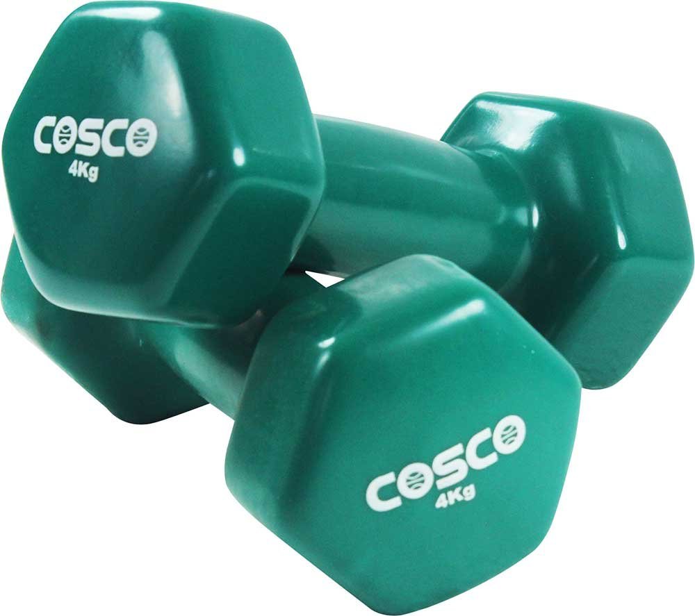 Cosco Vinyl Dumbell 4 KG Set of 2